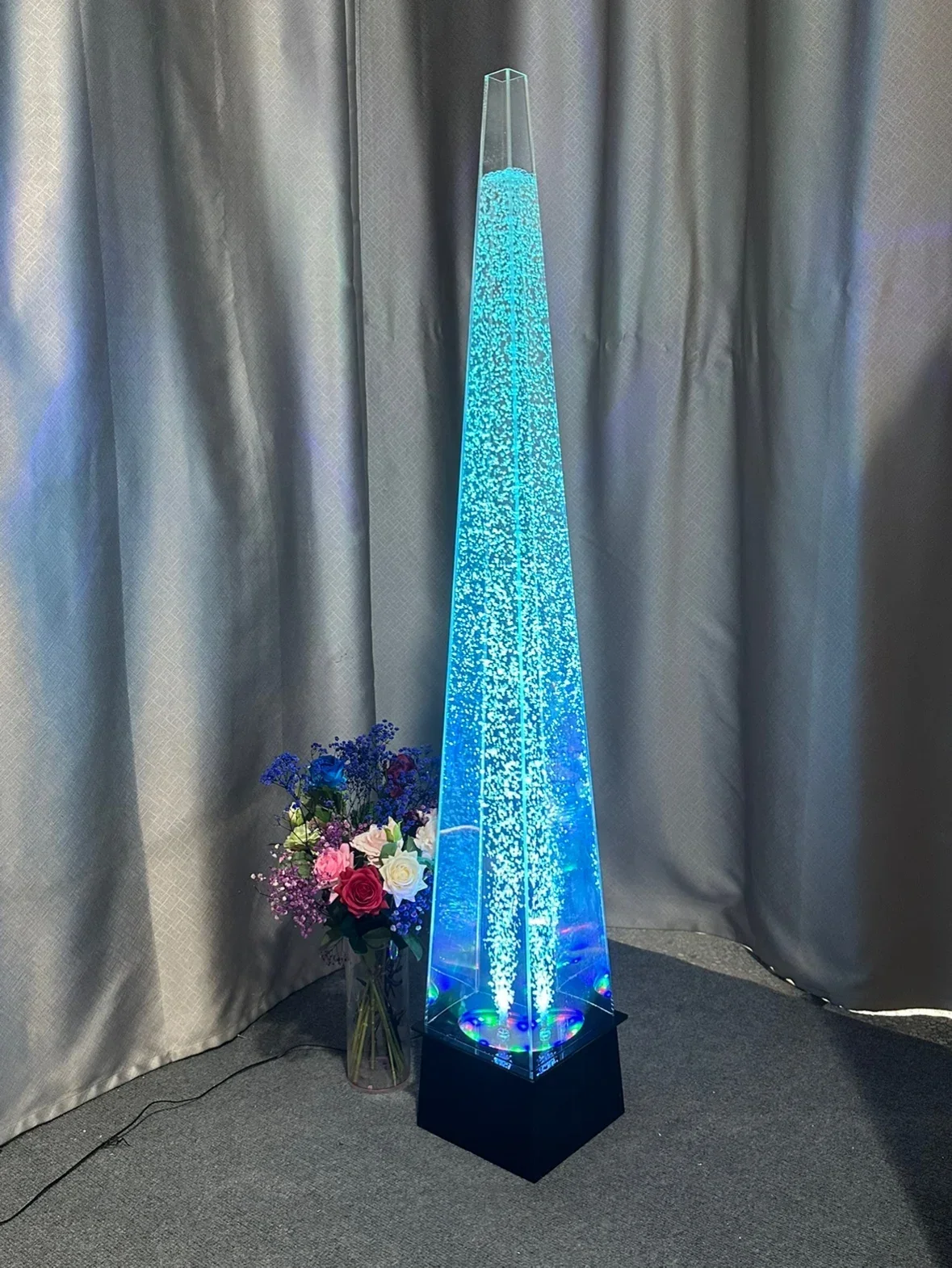 X188ACrilico Colonna d'aria Borsa Tenda d'acqua Schermo da parete Feng Shui Bubble Wall Fontana Parete divisoria