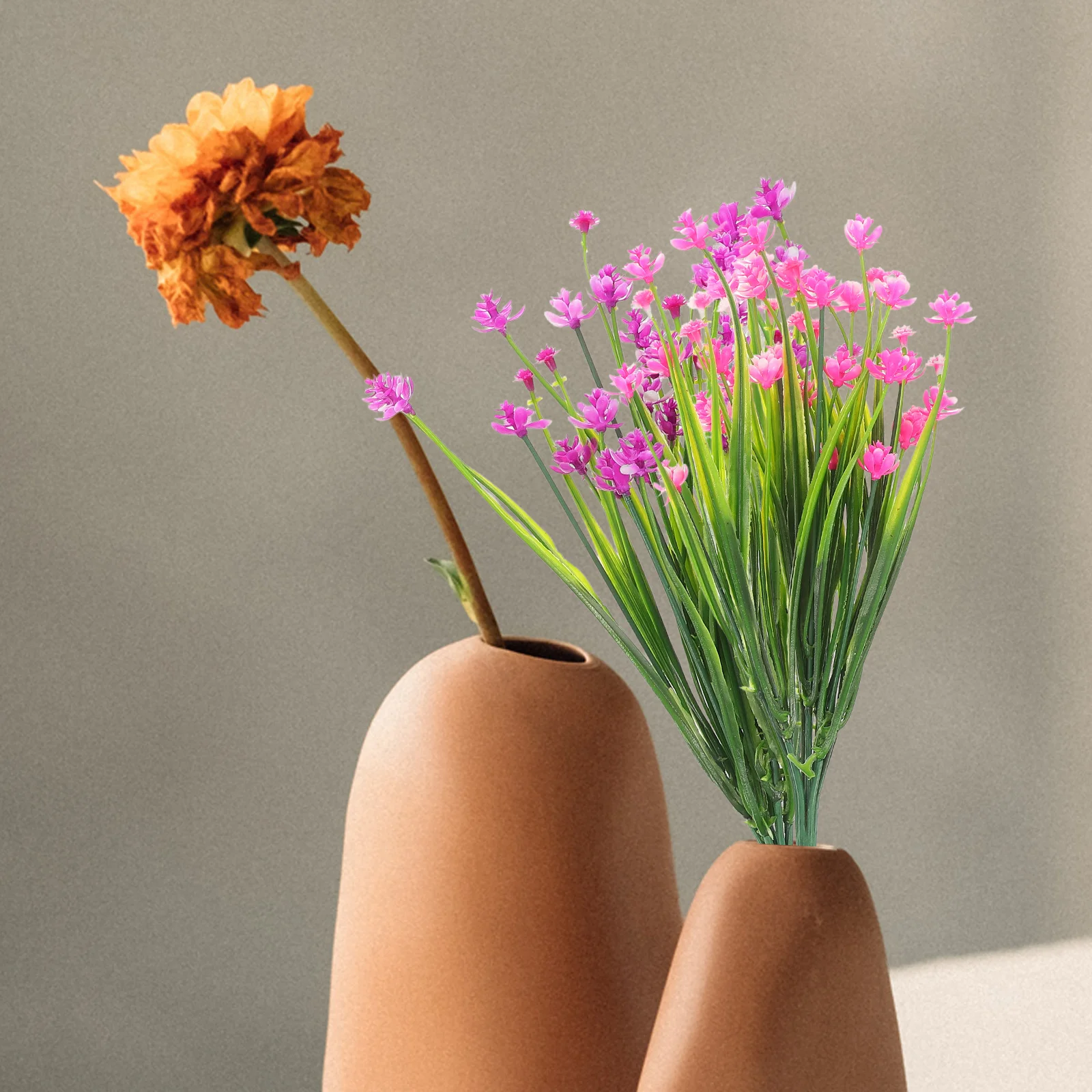 

5 Pcs Artificial Plant Bouquet Lifelike Camellia Plastic Stems Fake Small Flowers Vase Filling Picks Home Decor