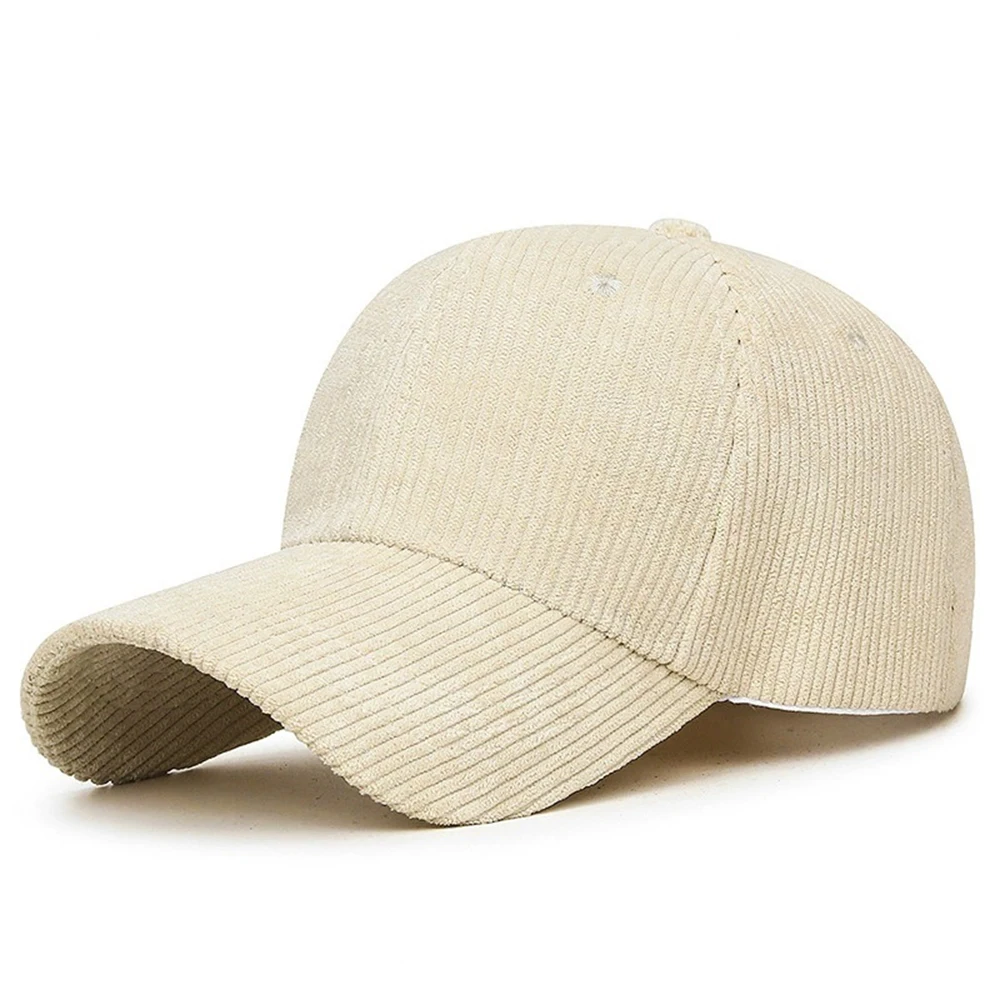 Adjustable Unisex Corduroy Baseball Cap Vintage Hip Hop Hat Outdoor Sports Visor