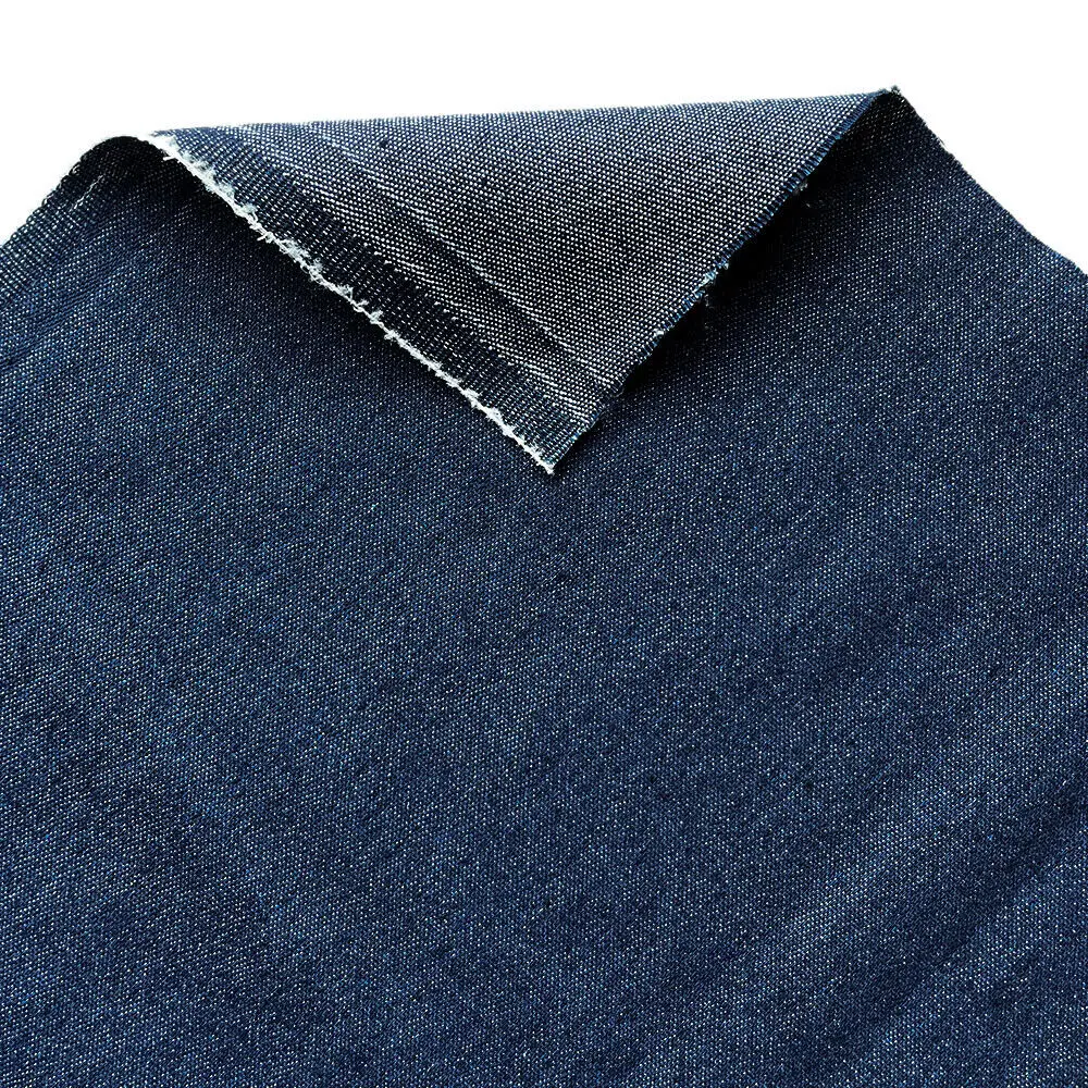 70x45CM Vintage Cotton Blue Denim Fabric Light Thin Soft Cloth For DIY Dolls Clothing Jeans Dress Bag Cap Apron Crafts Material