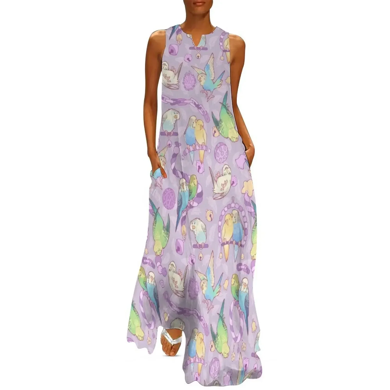 

Budgie bunch grape froyo flavored Long Dress womans clothing dress summer elegant party dresses for women 2025 Dress