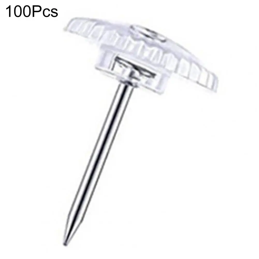 プラスチック製の透明なプッシュピン,100個,プッシュピン,画鋲,写真,壁,学校,事務用品