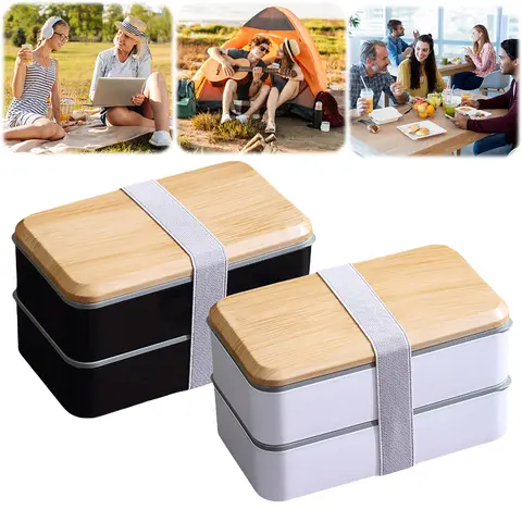 1200ML Bento Lunch Box Leak-Proof for Adults Lunch Container with Cutlery Set Japanese Style Lunchbox Microwaveable Safe