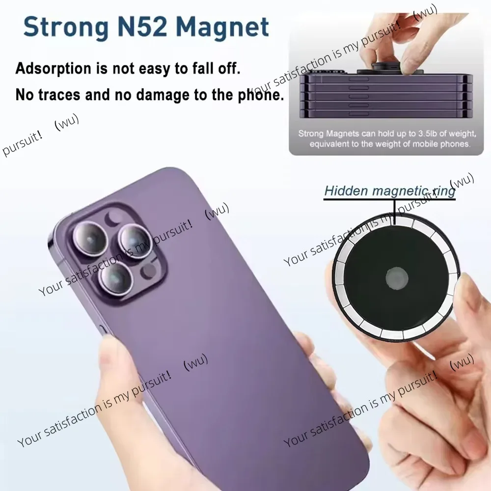 magnetic folding phone handle fixing base socket support component, used for extended support of the thumb.