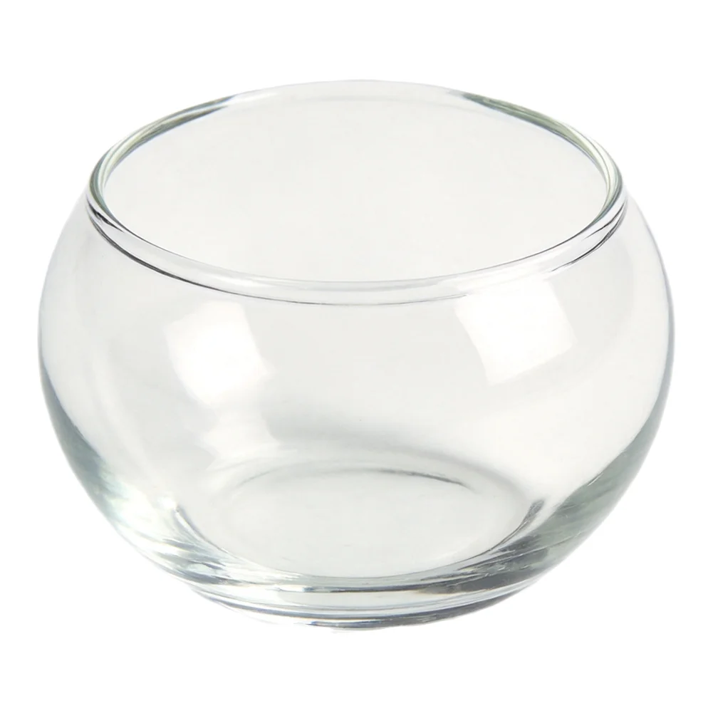 Clear Glass Terrarium Vase with Hole for Succulent Plants Candle Holders Floral Arrangements and Home or Shop Displays