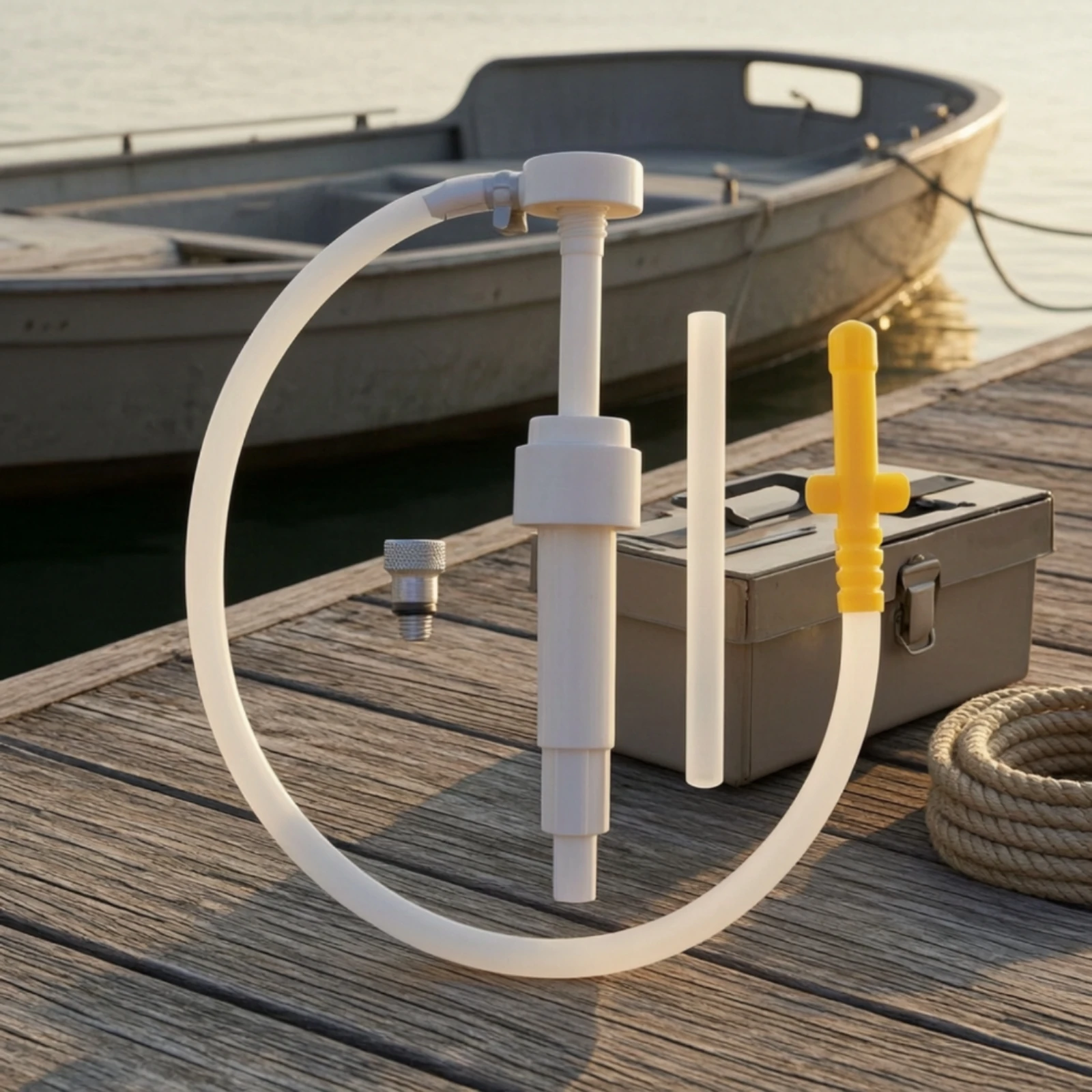 Nylon Outboard Motor Gear Oil Filler Flexible Transparent Hose Manual Marine Tool for Boat Maintenance