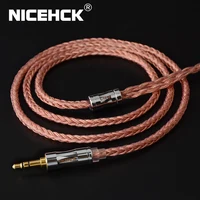 NICEHCK C16-3 Cable de auriculares IEM 16 núcleos Cable de auricular de cobre de alta pureza 3,5/2,5/4,4mm MMCX/2 pines/QDC para DB2 4U ZERO EW200