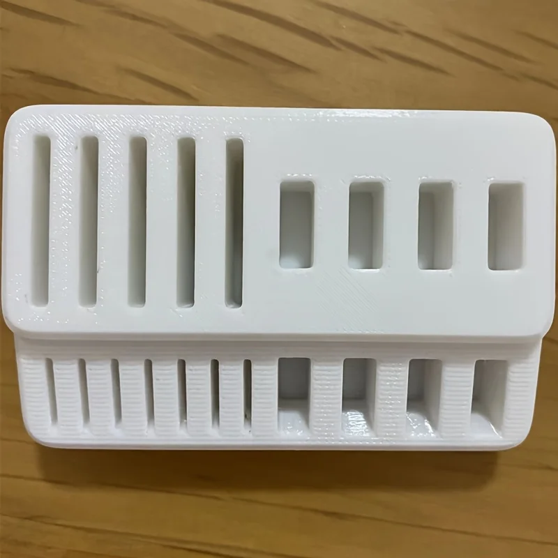 3D Printed Multi Slot Desktop Storage Case, Portable Tabletop Organizer for USB TF SD Memory Cards Desk Small Accessories