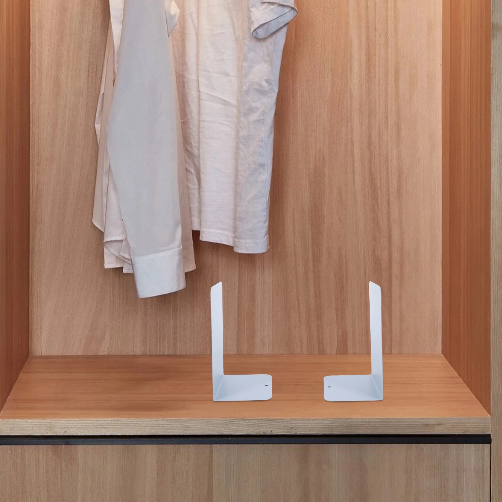 

2Pcs Adjustable Metal Closet Organizer Movable Shelf Divider Board for Bags Books Purse Clear Wardrobe Dividers