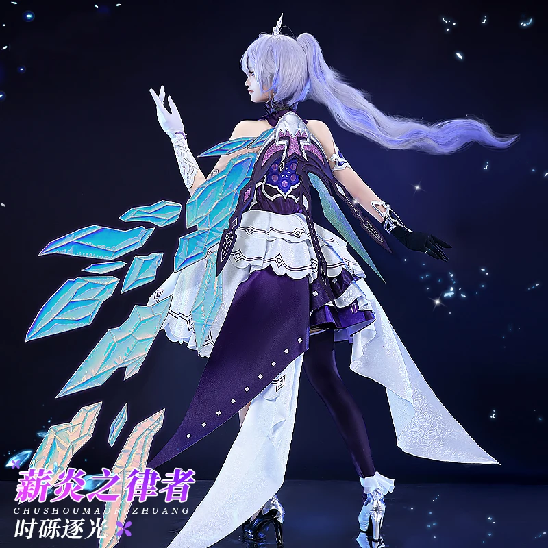 COS-KiKi Honkai Impact 3rd Kiana Kaslana New Skin Game Suit Cosplay Costume Elegant Dress Uniform Halloween Party Outfit Women