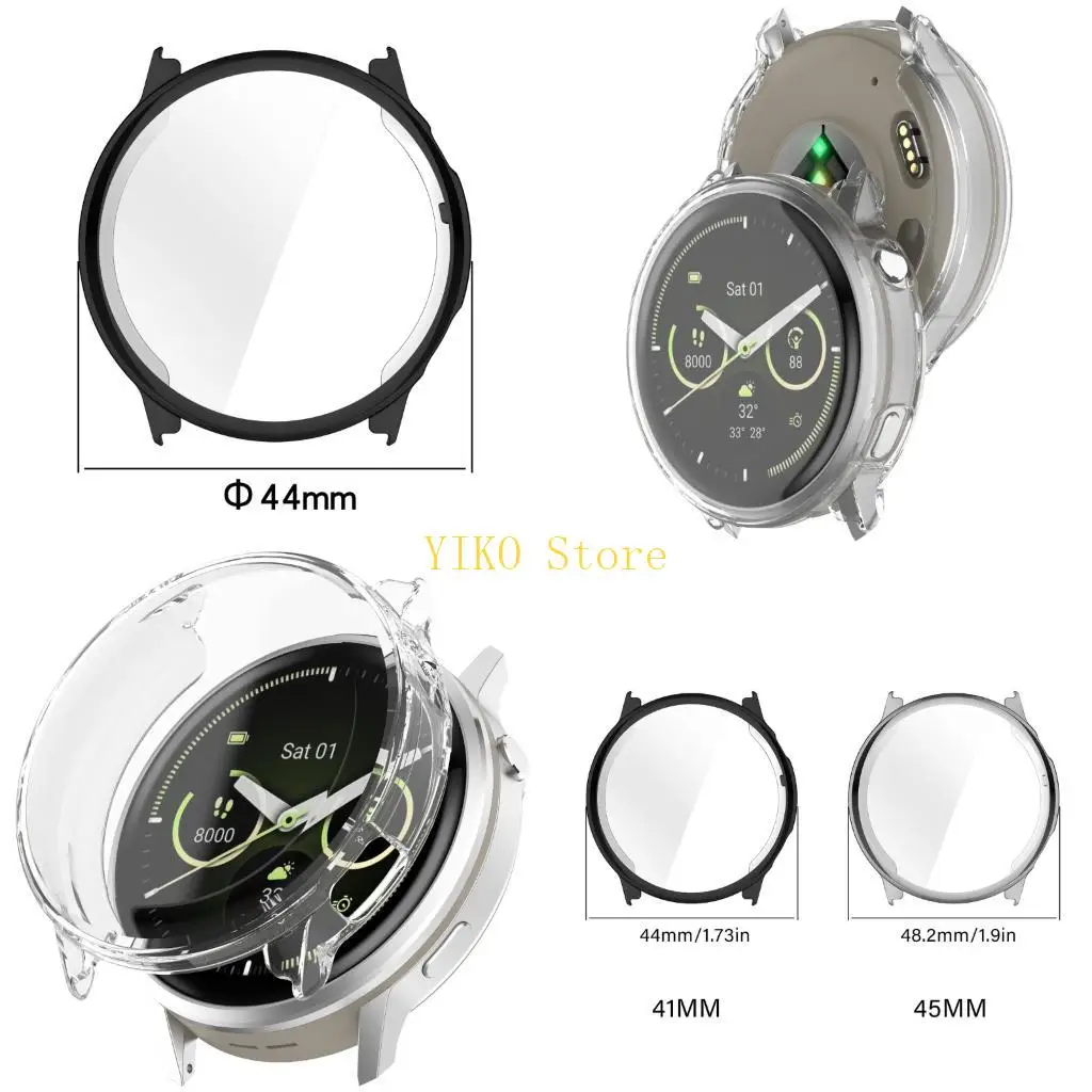 

K32C Gym Office Compatible Protective Shell Case Cover for Smartwatch Shockproof Full Coverage Anti Damage for 41MM 45MM Size