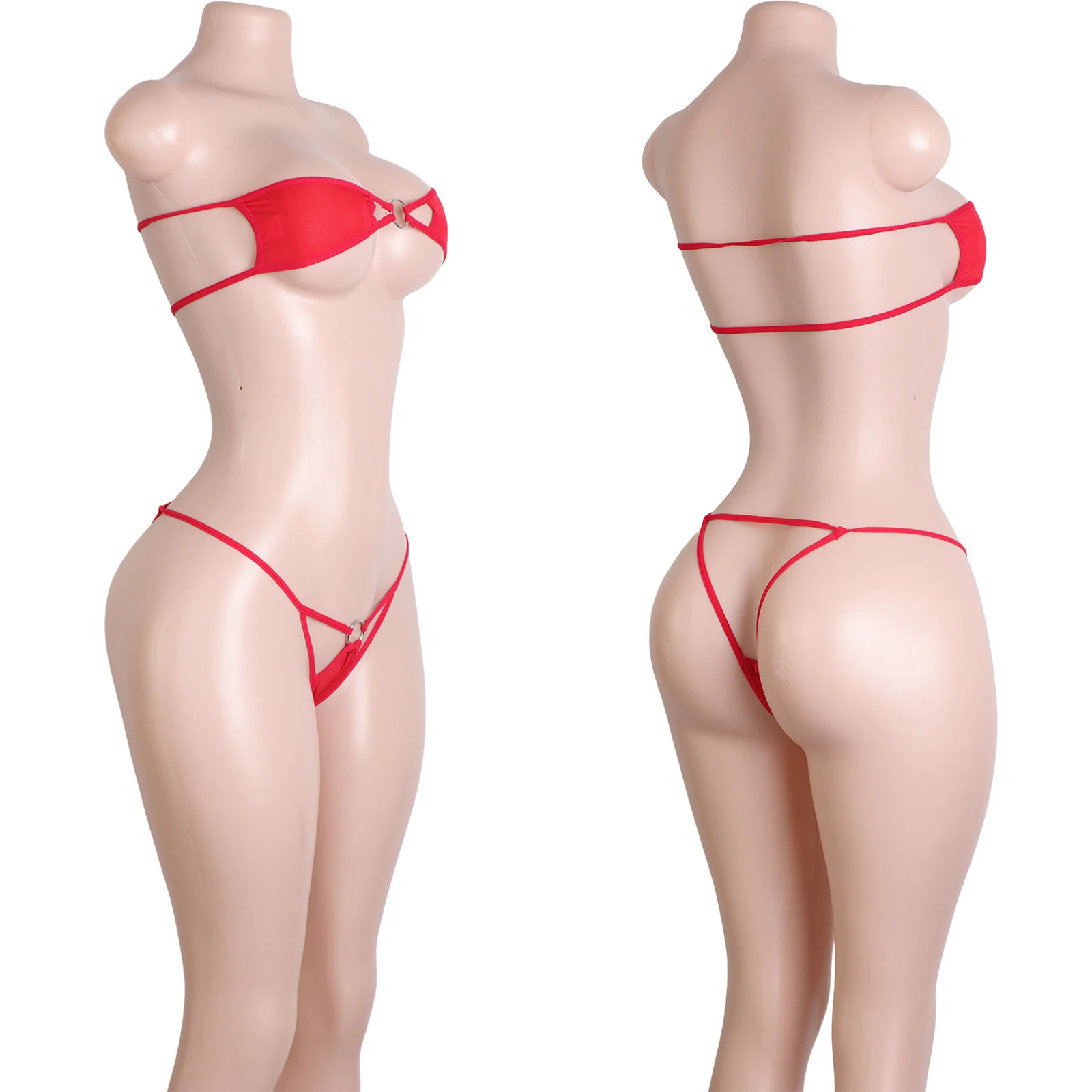 

Thong Rhinestone Clubwear Exotic Performance Dancewear Bikinis Swimwear Bra Outfit Nightclub Shiny Costume Pole Dress