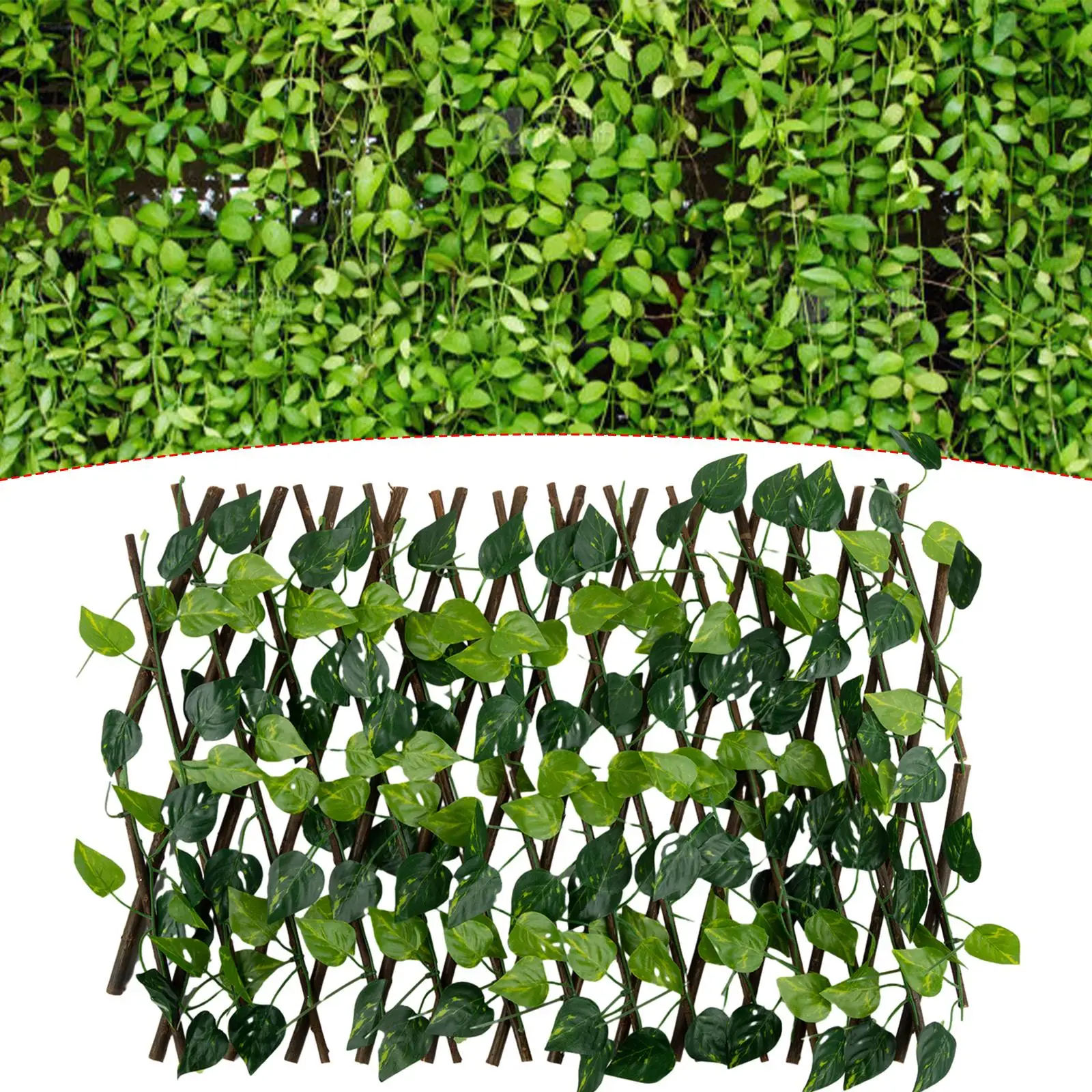 Artificial Ivy Fence Leaf Privacy Fence Roll Wall Landscaping Fence Privacy Fence Screen Outdoor Garden Backyard Balcony