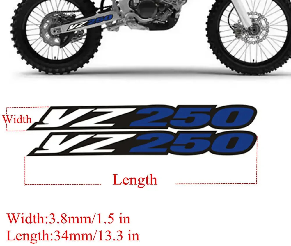 Swing Arm Chain Drive Shaft Air Box Decals Reflection Stickers For YAMAHA YZ250 YZ250F YZ250FX YZ250X YZ 250 250F 250FX 250X