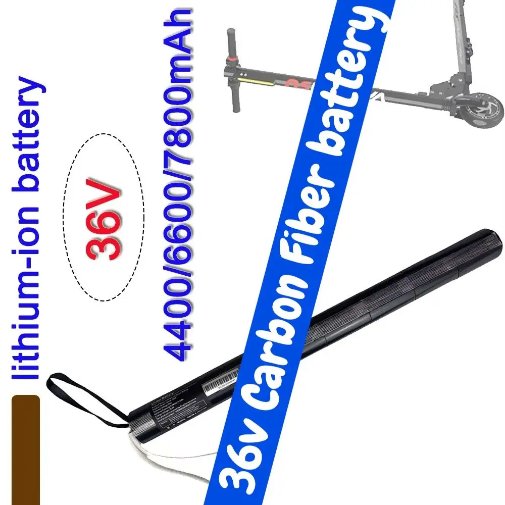 

36V Lithium Ion Battery Pack for Carbon Fiber Scooter 4400mAH/6600mAH/7800mAH with BMS High Capacity Scooter Batteries