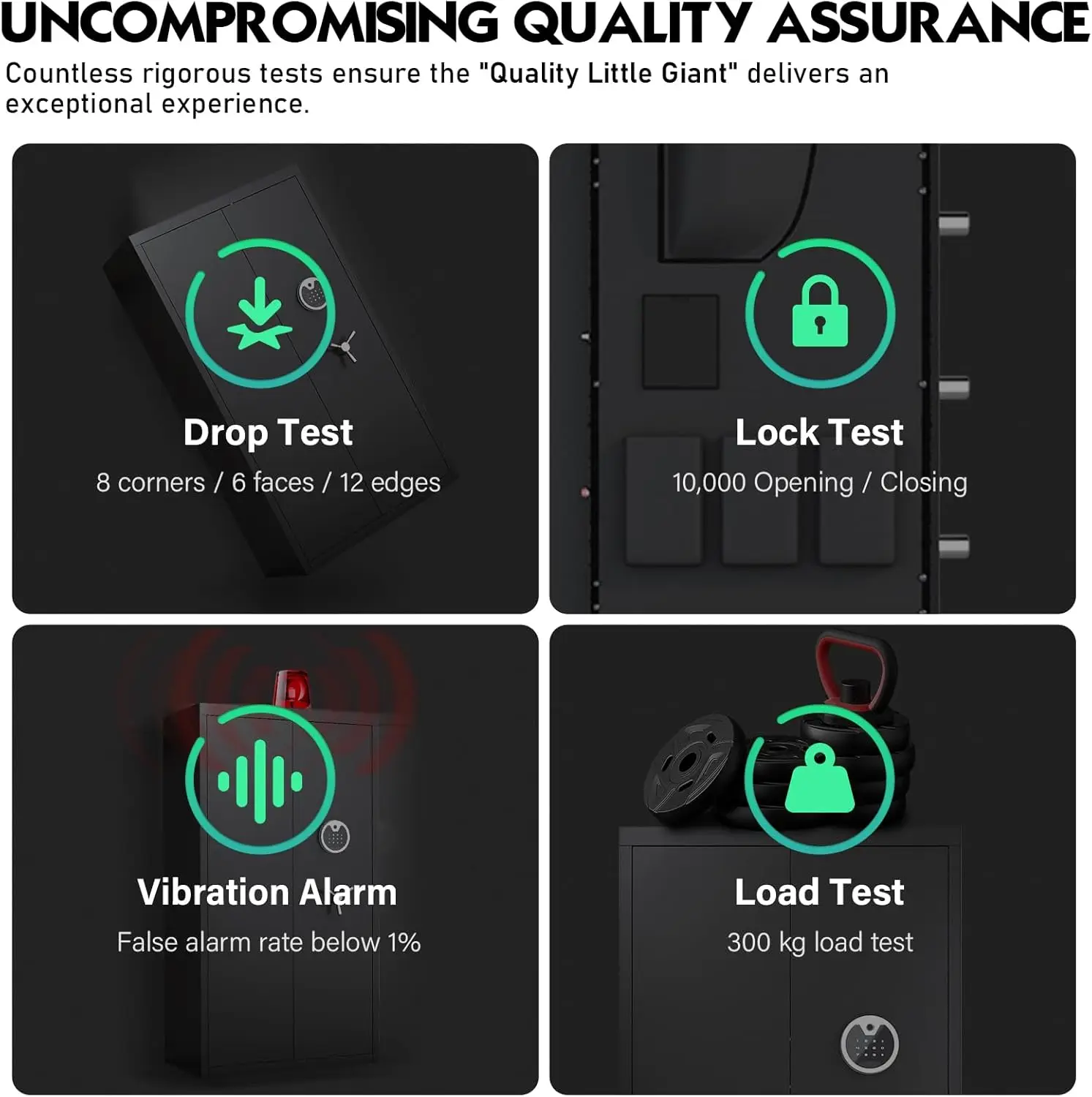 30-40 Large Gun Safe, Fingerprint Gun Safe for Rifles and Pistols with LCD Keypad & Gun Rack,Long Gun Cabinet with Mute Function