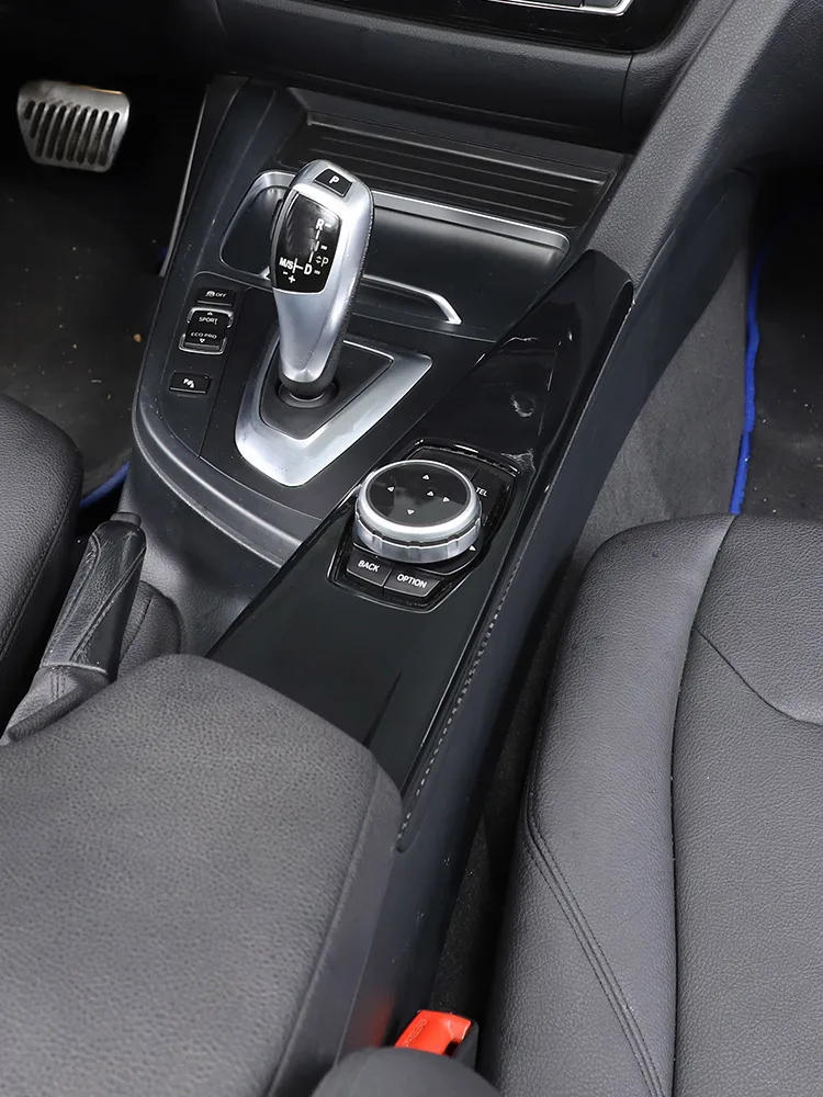 LHD & RHD ABS Matt Schwarz Auto-Multimedia-Panel-Abdeckung Zierleisten-Aufkleber für BMW 3er GT F30 F33 F34 F36 2013-2019 Auto-Zubehör – Detail 2