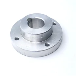 Aluminum Alloy Flange Coupling 5/6/6.35/7/8/9/10~22MM Hole-Keyway 50MM Rigid Transmission Shaft Connection