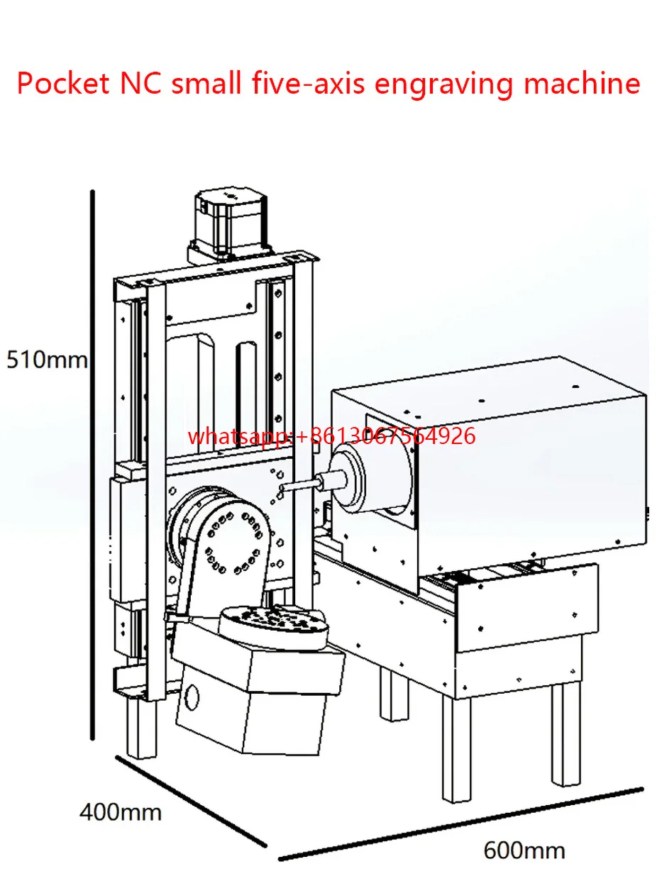 Pocket NC Desktop NC five-axis engraving machine 5-axis RTCP small desktop engraving machine diy cnc engraving Milling Machine