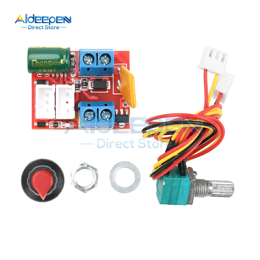 Módulo controlador de velocidad del Motor 5A 90W PWM DC 3V-35V/4,5 V-35V regulador de velocidad ajustable interruptor regulador de Control 12V 24V