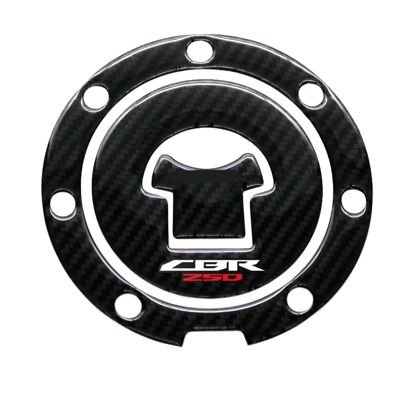 3D Carbon Fiber Motorcycle Fuel Tank Sticker Gas Cap Protector Decals For Honda RVF VFR CBR 250 400 500 600 1000RR 1100