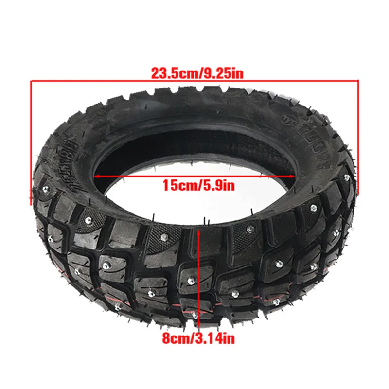 10 Inch Tire 255X80 Off-road Studded Snow Tires For Zero 10x Kugoo M4 Speedyway 4 Electric Scooter Accessories 10x3.0 80/65-6 - view 2