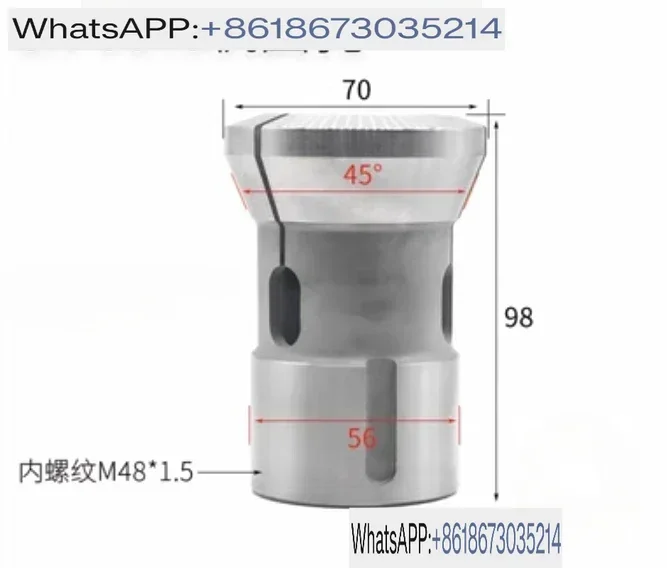 CNC lathe chuck spindle collet, Type 0640 machine, CNC spring steel chuck, round hole、3mm-36mm