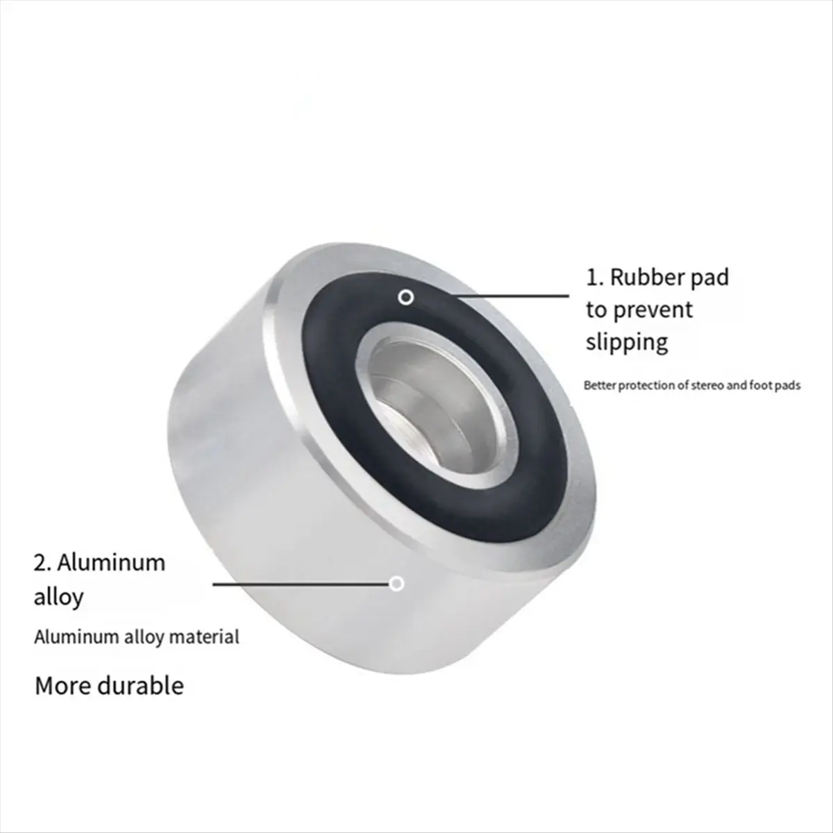 A99X 8Pcs HIFI Speaker Absorber Shock Feet Pad Amplifier Foot Pads Turntable Base Pad for CD Amplifier Speakers