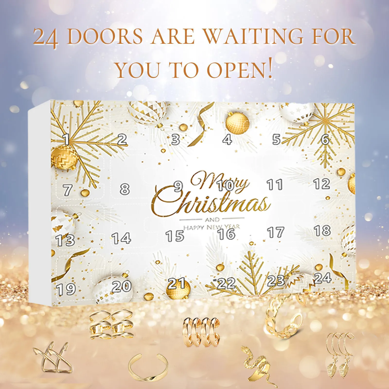 Kids Timers Colorful Jewelry Advent Calendar 2024 For Women 24 Days Countdown Calendar For Christmas Christmas Learning Timer