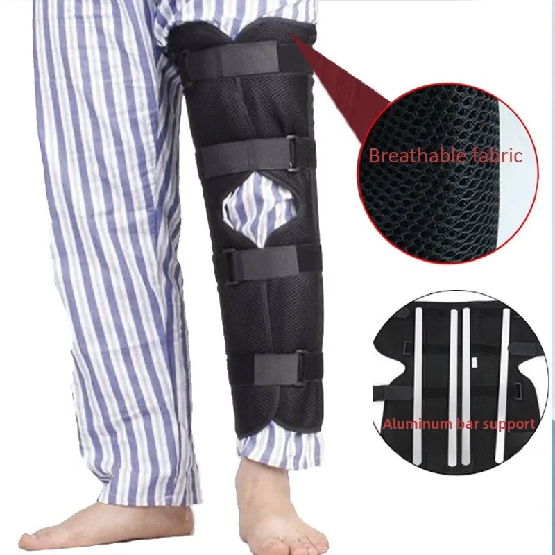 

Breathable Knee Joint Fixation Strap Leg Brace Orthopedic Knee Pads Protective Gear Adjustable Knee Splint Wrap Fracture Sprain