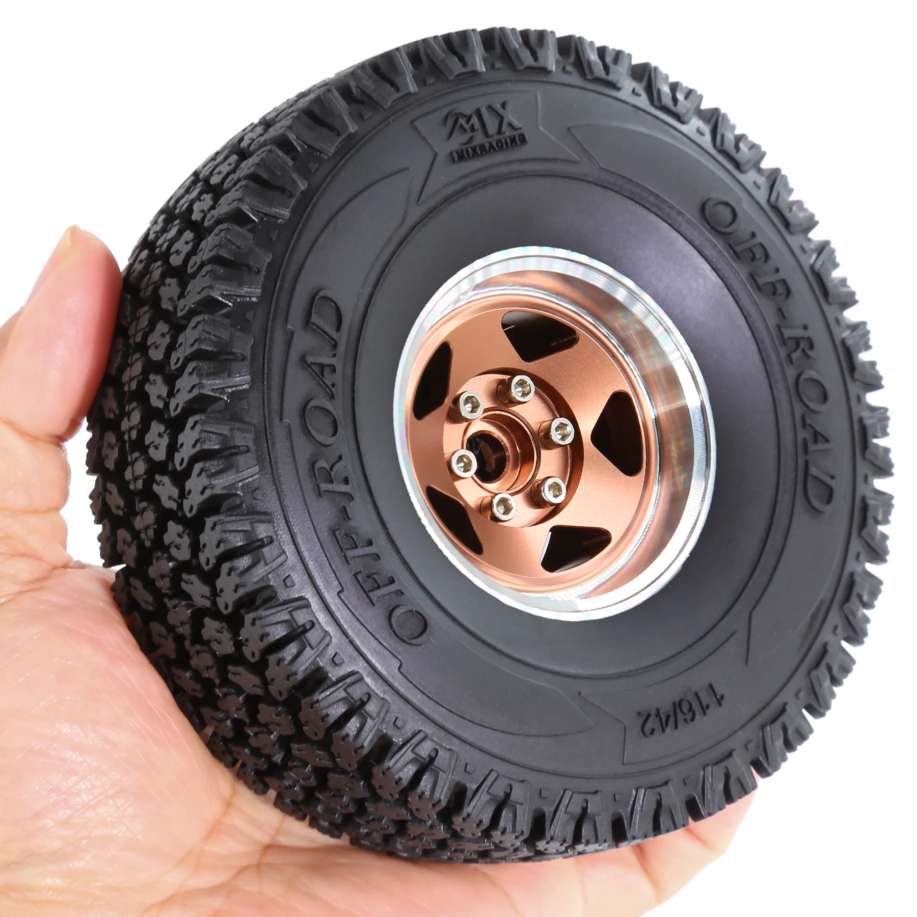 Set di pneumatici e ruote per fango cingolato da 1,9′′ per 1:10 RC Crawler Axial Traxxas TRX4 6 AXI03007 SCX10 9004 SCX10 III Tamiya CC01