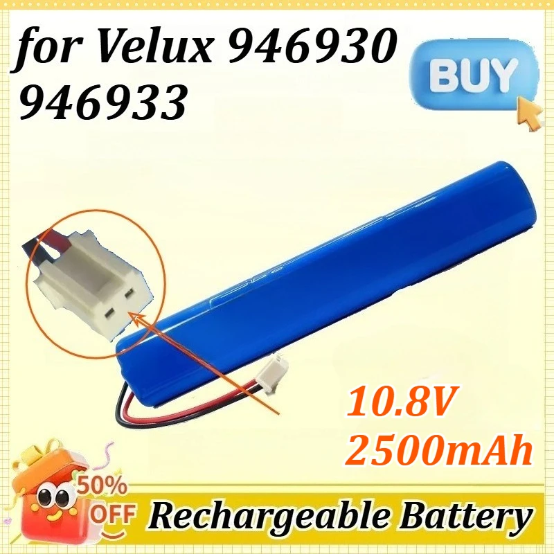 

10.8V 2500mAh for Velux 946933 946930 846933 Smart Home Battery SSL Solar Rollladen Motor Mit Stecker Rollladen Antrieb
