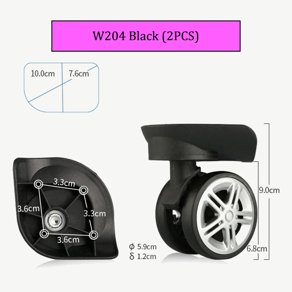 W204 Suitcase Luggage Customs Box Repair Pulley  High Quality Material Selection Durable Boarding Case Replacement Rollers