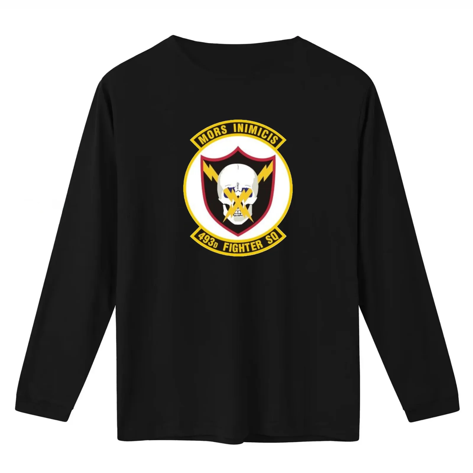 493RD FIGHTER SQUADRON T-Shirt Summer Casual Cotton Tee Oversized Streetwear Tops Vintage Graphic Print Unisex Men Women