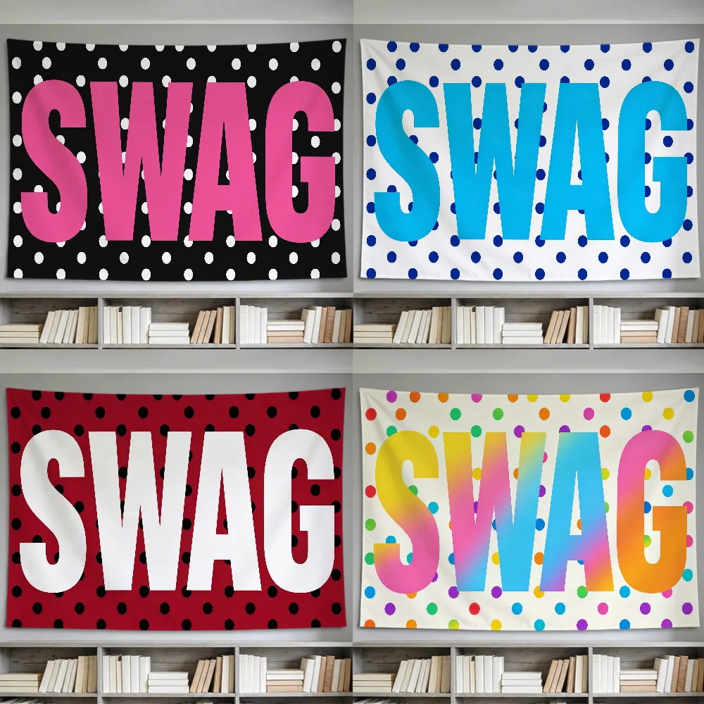 Flag For Room Dorm Dot Party Hogar Bedside Living Room SWAG Luxury Fashion Polka Wall Hanging Garden Decor Banner Gift