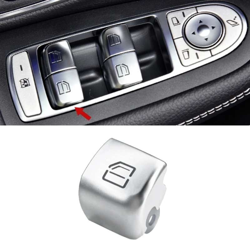 Car Left Driver Door Window Switch Repair Button Cover 2059056811 For Mercedes-Benz C-CLASS W205 GLC W253 2015-2021 No.4 Parts