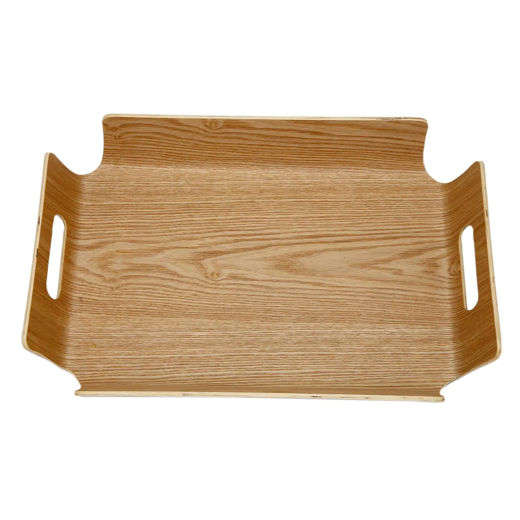 DFFG Luxury Desk Table Bamboo In Bed Bread Wooden Tray Wood Fruit Breakfast Food Cake Coffee Tea Serving Tray With Handles
