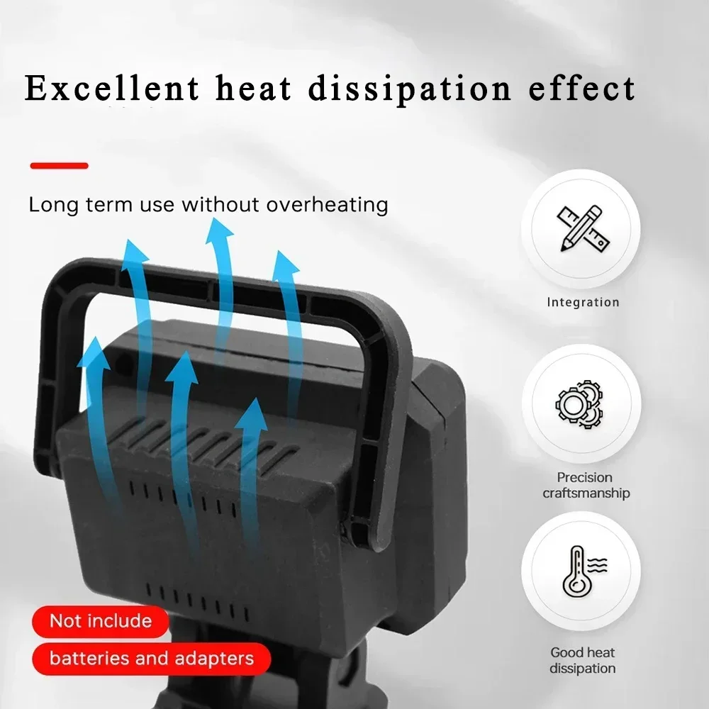 Imagem -03 - Contas Led Luz de Trabalho Holofote Lâmpada Portátil Lanterna de Mão para Makita para Dewalt para Milwaukee para Bosch 18v Bateria Li-ion 15