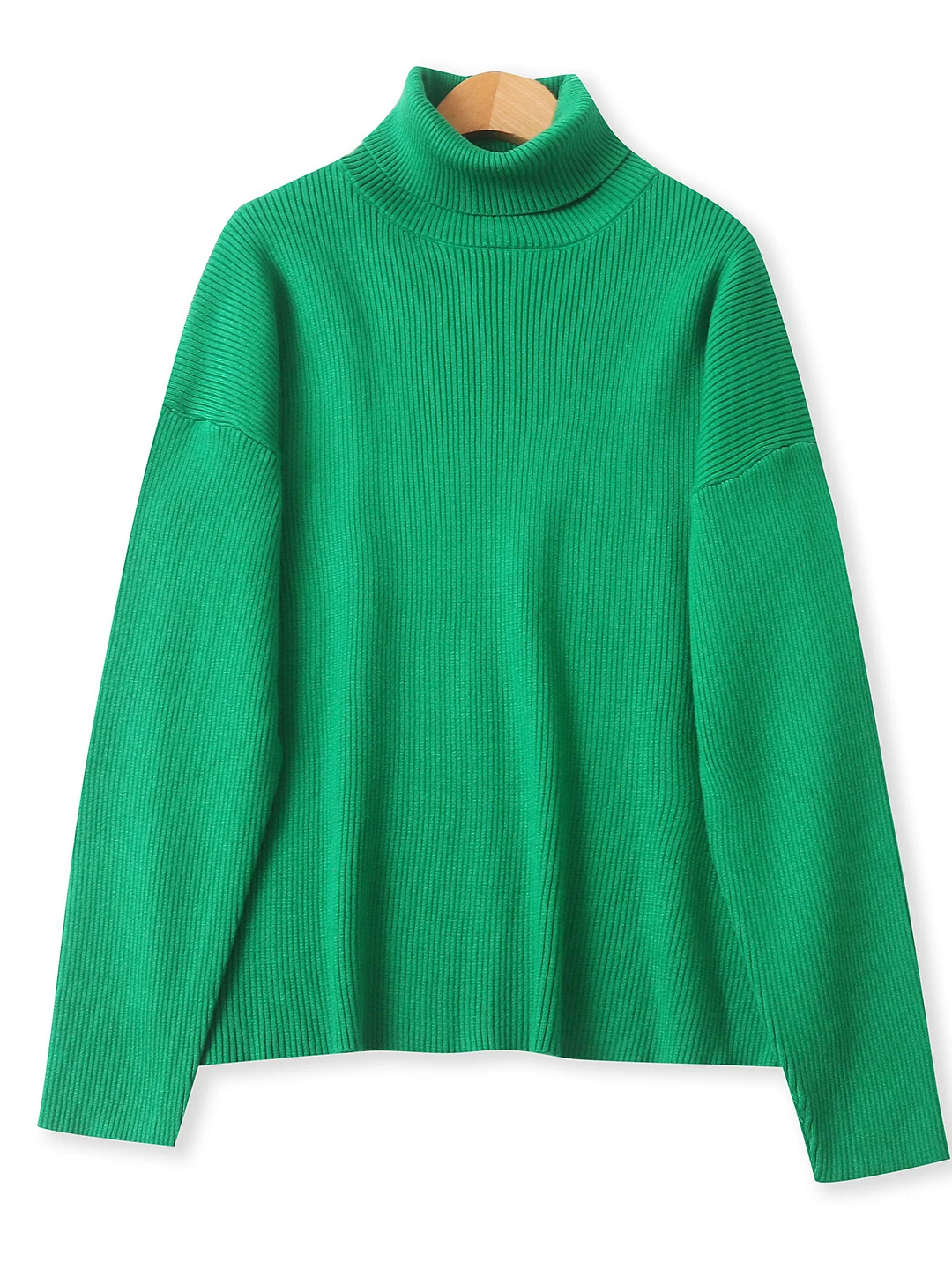 

Высокий вязаный свитер, осень-зима, новый женский свободный длинный све, верхняя часть в рубчик, irt для поездок на работу, стандартный крой, так...