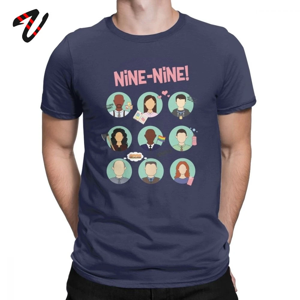 T Shirt Men Brooklyn Nine Nine Squad Tshirt B99 Terry Jeffords Jake Peralta Short Sleeve Clothes Tees Cotton T-Shirt Plus Size