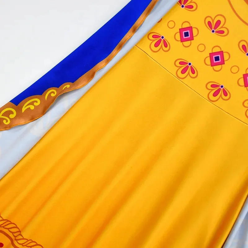 هاني 2025 ميرا الملكي المحقق زي تأثيري فستان فتاة الأميرة الأطفال طفل كرنفال حفلة عيد ميلاد هالوين يتوهم دري ☆ ★ ww