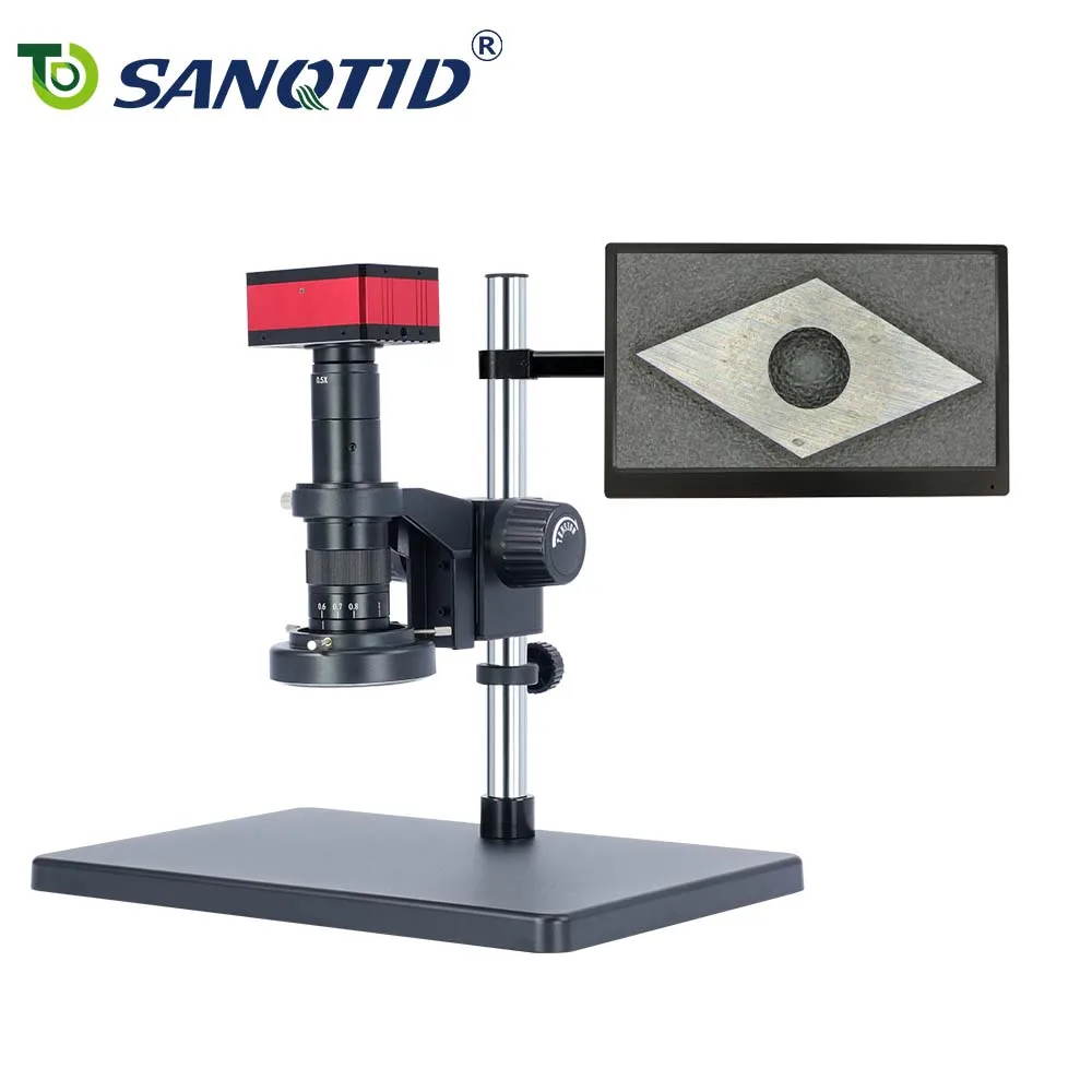 SANQTID TD-10A-4KH 26-180X Digital electronic microscope 4K HDMI Industrial Camera Photograph Video recording Measurement