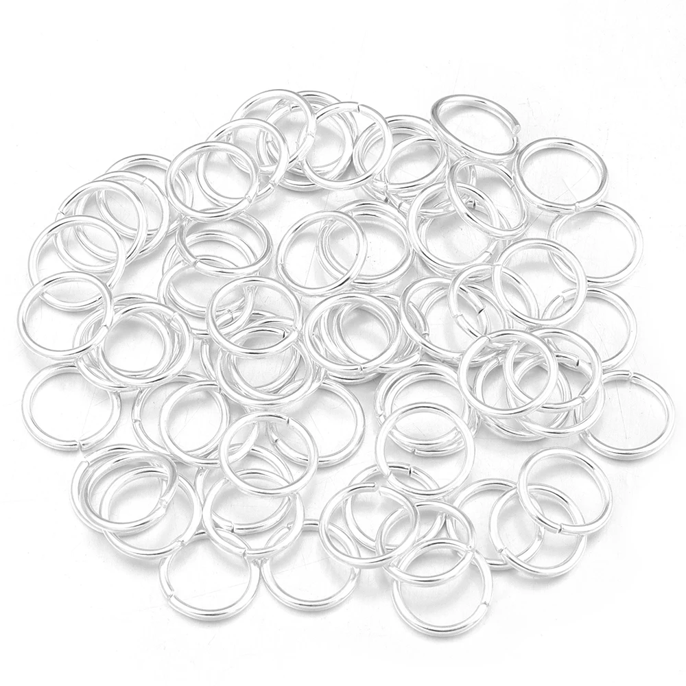 200pcs/lot 3-12mm Gold/Silver Iron Jump Rings Split Rings Connectors Jewelry Making DIY Necklace Bracelet Keychain Accessories