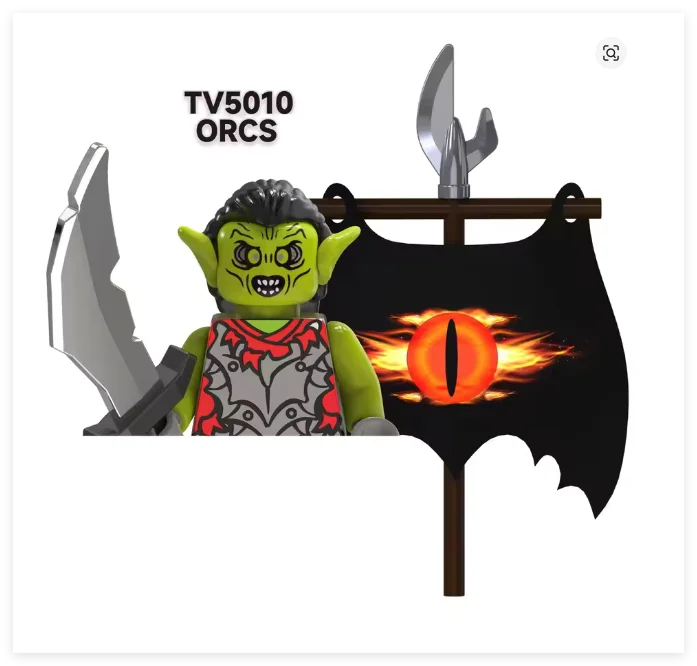 The Hobbits Lord of the Rings Set Building Blocks Orc Uruk-hai Goblin Sauron Saruman Frodo Azog Gandalf Mini Action Figure Toys view 4