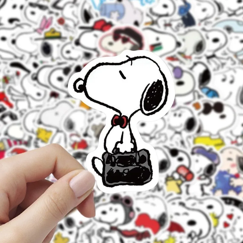 New Snoopy Woodstock Charlie Bro Cute Simple Cartoon Account Sticker Decoration Creative Kawaii Phone Case Desktop Sticker Gift