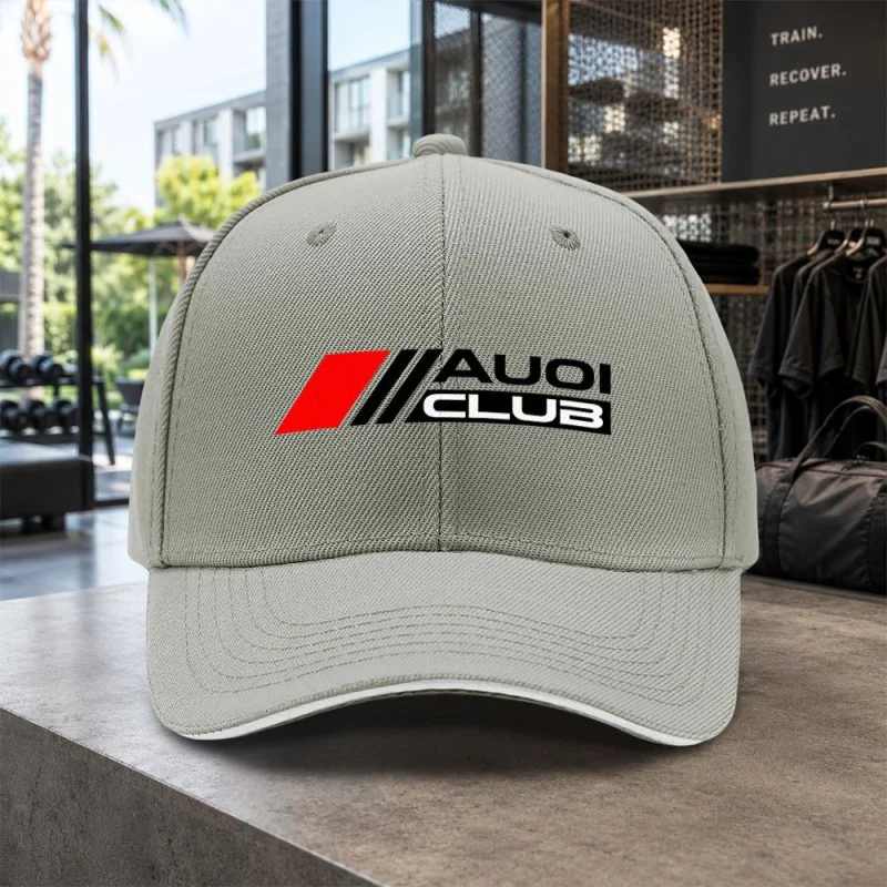 1pc Easy AUOI CLUB Sandwich Baseball Cap Unisex Easy Lightweight Adjustable Outdoor Duckbill Hat Ideal Gift for Concerts, Partie