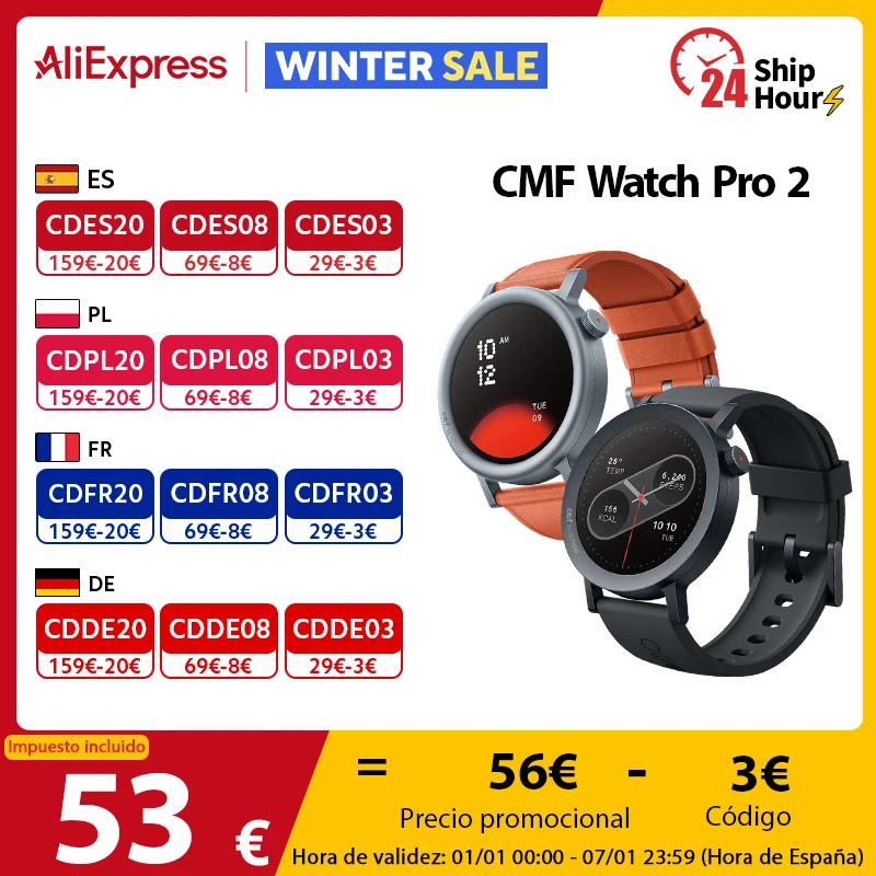 Global Version CMF by Nothing Watch Pro 2 1.32