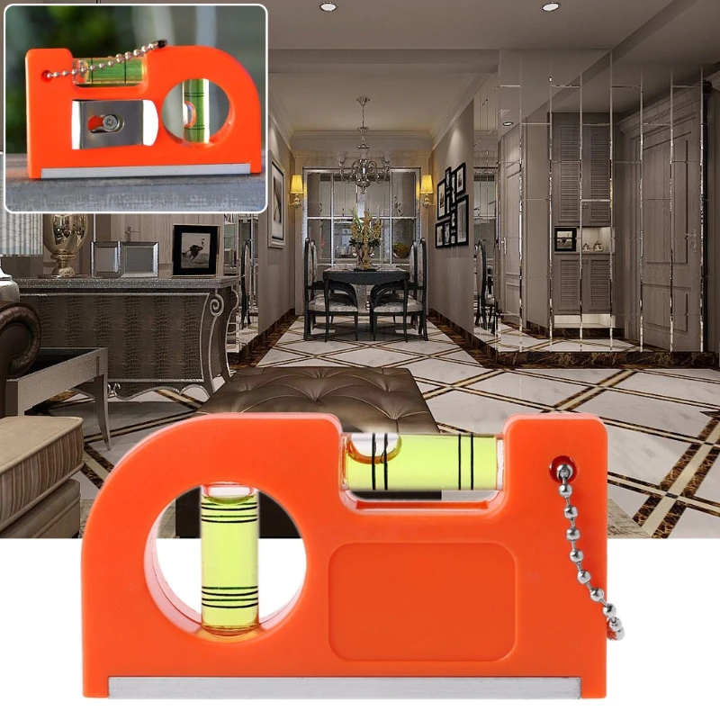 for Key Chain Level Ruler V Stripe Spirit Level Bubble Level Measuring Bubble Le