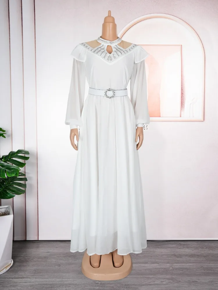 

African Clothes Dashiki Max Dress Plus Size Women's Elegant Turkey Dresses Africa Party Wedding Dress Daily Wear Evening Gown