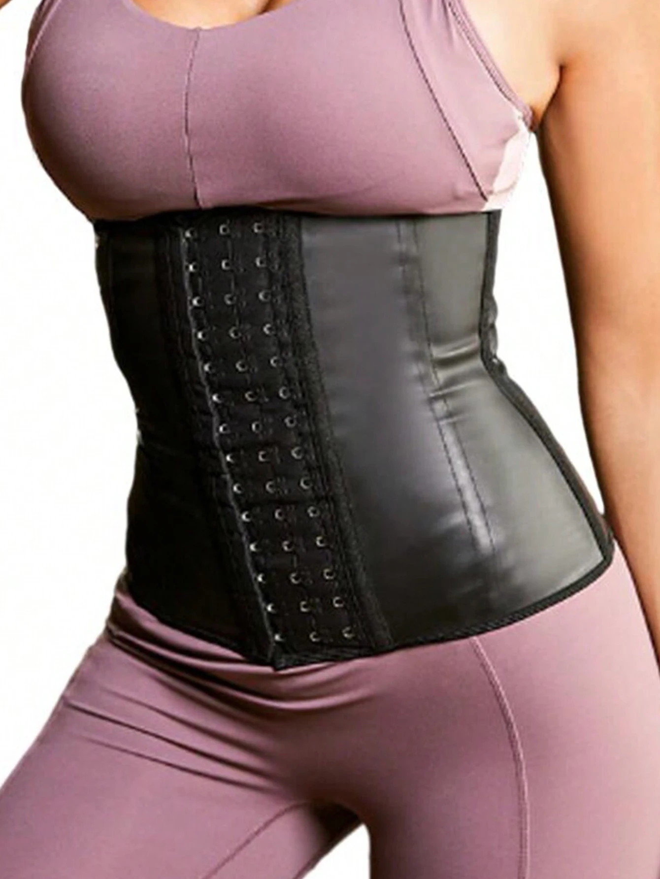 Short 9-bone waist trainer for women latex body shaper abdominal fitness equipment slimming belt compression belt waist seal